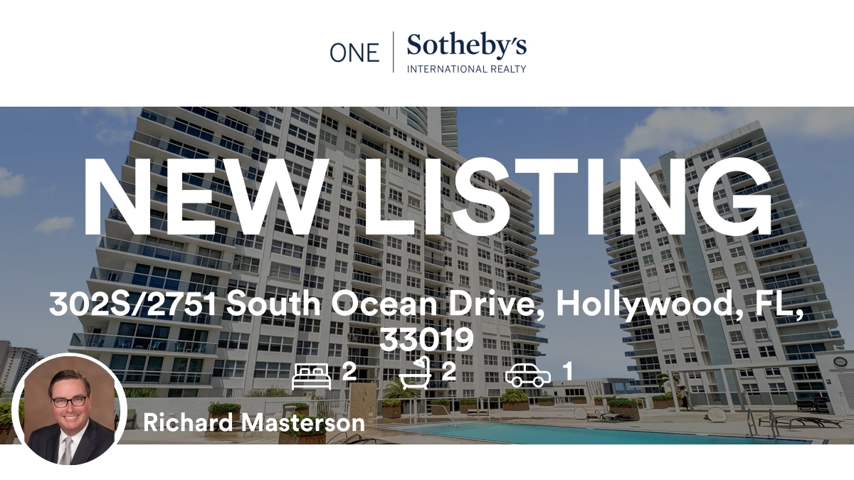 richmastersonFL's tweet photo. 🛌 2 🛀 2 🚘 1
📍 302S/2751 South Ocean Drive, Hollywood, FL, 33019

My latest listing on RateMyAgent.
BROKER 496541
https://t.co/sTyThS2rPZ

...
#ratemyagent #realestate #ONE_SOTHEBYS_INTL_REALTY https://t.co/3tnZg3kJyC