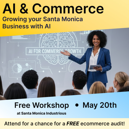 sun_integration's tweet photo. Your customers are already using AI to decide where to shop.

Is your business showing up? 👀

Join us LIVE in Santa Monica on May 20th with the @santamonicabiz 

☕ Free coffee &amp; snacks
🎁 Free AI ecommerce audit chance
Save your spot: https://t.co/XBtUYyuqNb https://t.co/4t9dqqSVSi