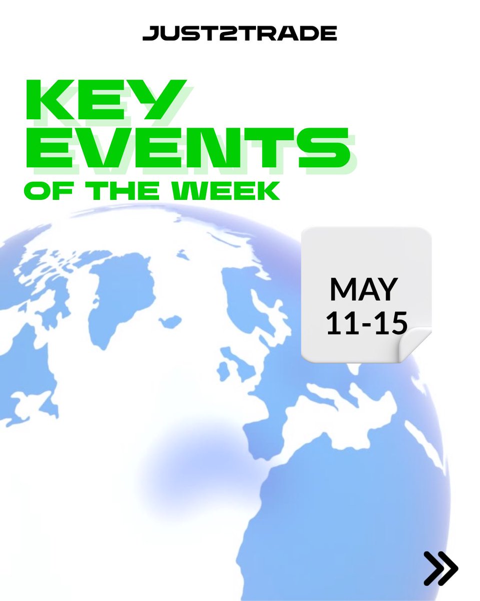 Just2Trade's tweet photo. ‼️Key Events of the Week | May 11 - 15
Swipe to check out the most important economic events that could influence the stock market and the economy.
Follow and stay ahead of the key developments!
⚠️This is not investment advice.
#just2trade #keyevents https://t.co/6pKb5FMN38