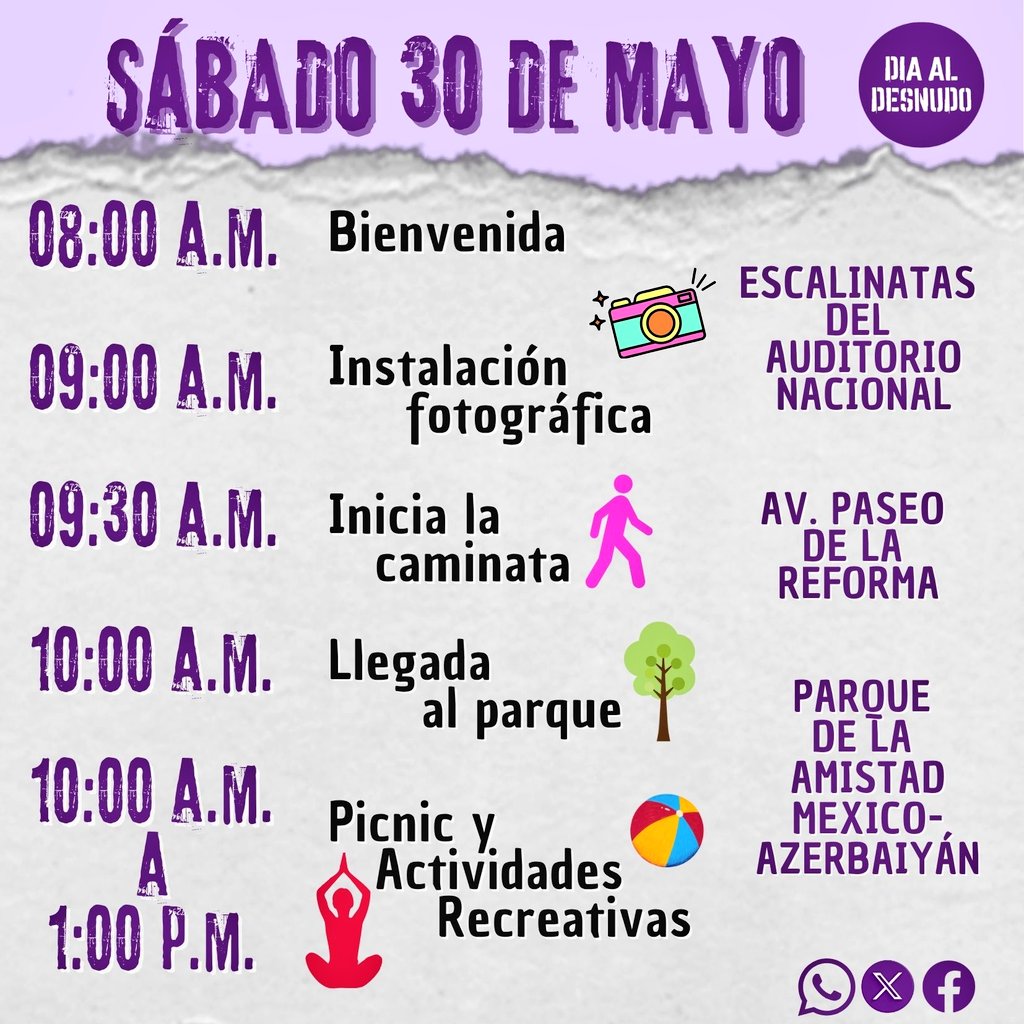 DiaAlDesnudo's tweet photo. #Nudista ¡Toma nota! 📝 Aquí tienes el itinerario del #DíaAlDesnudo para que te sumes a nuestro movimiento: https://t.co/cMtx8xyqxb