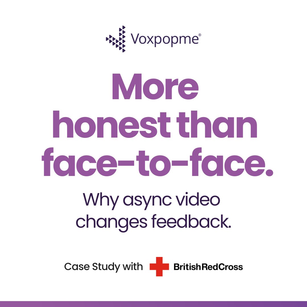 voxpopme's tweet photo. "They don't see us, so they're not scared to be blunt."

Jackaline Chow at the British Red Cross on why letting supporters record video answers on their own time pulls out feedback you rarely get face-to-face.

Read the story: https://t.co/zkmVdpgJE6 https://t.co/JhI6Af61hs
