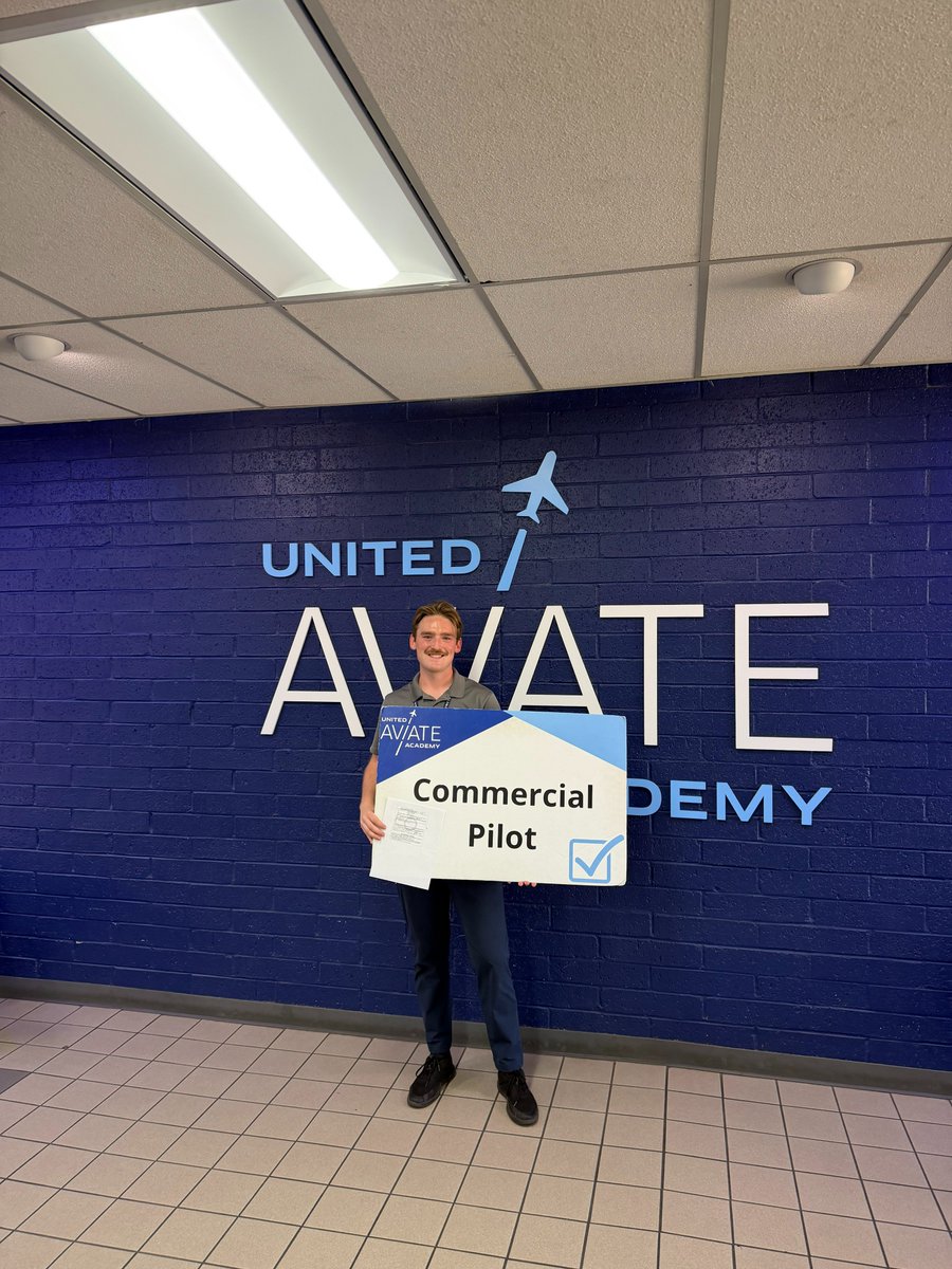 GoJet_Airlines's tweet photo. Congratulations to GoJet Wingman Tyler for passing his Commercial Single Engine Certification! ✈️ We love seeing our Wingman grow with every flight. 💫
Interested in the GoJet Wingman program? Learn more at: https://t.co/7aJkvyfO2j
#GoJet #Wingman #PilotCareers #Aviation https://t.co/hTyKwEZYeu