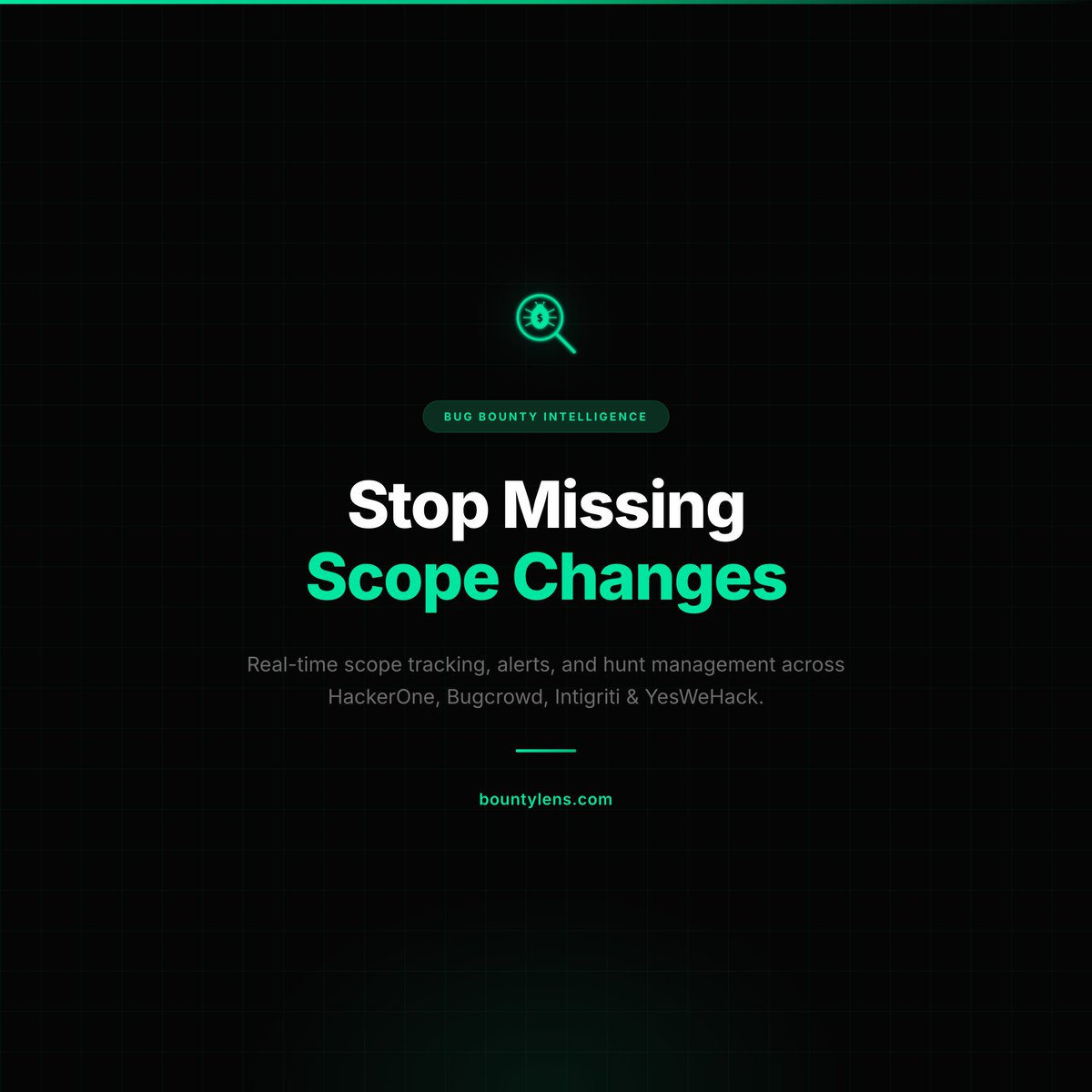 OriginalSicksec's tweet photo. To solve the issue of "What should I hack next?" and "Is this program worth my time?".

In the last few weeks I've been building https://t.co/9ELRuMo4HK

An attack surface intelligence platform that aggregates data and metrics from @Hacker0x01  @yeswehack  @Bugcrowd and @intigriti  — giving you accurate data about the health, dupe risk, and scope changes of every program and asset.

Everything monitored in real time.

Join the waitlist to try it out: https://t.co/9ELRuMo4HK
Feature requests & issues: https://t.co/goZ0zmlyij
#bugbounty #infosec 

Teaser: https://t.co/mI362zSLWG