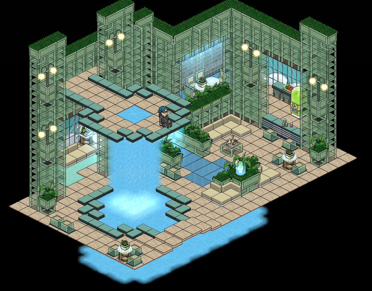 RoxHBB's tweet photo. Espaço público Fonte de Cristal #Habbo https://t.co/APcg6d1XOC