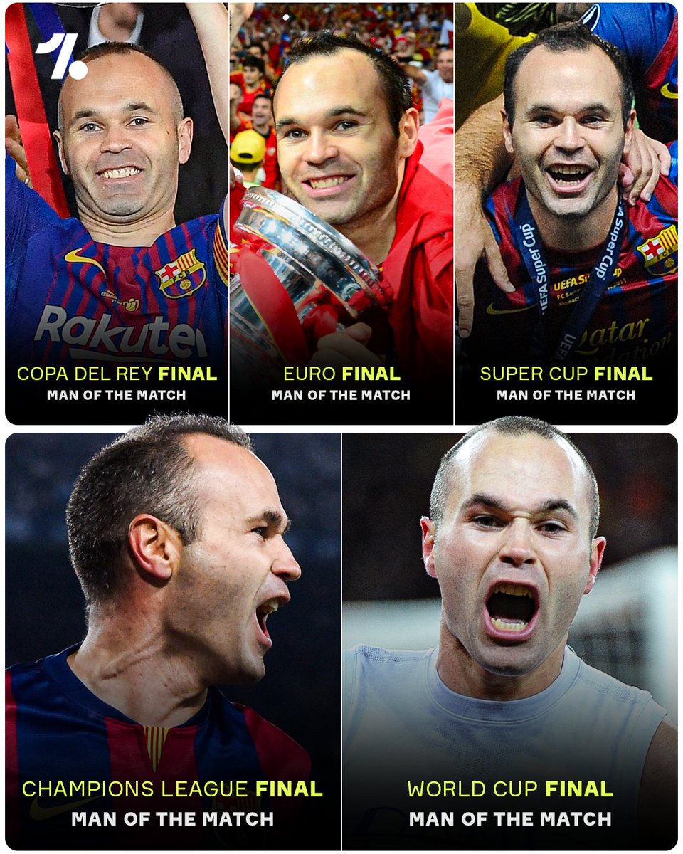 OneFootball's tweet photo. Andrés Iniesta was the man for the big game 🏅🏆🤩 https://t.co/O2ezVdxSko