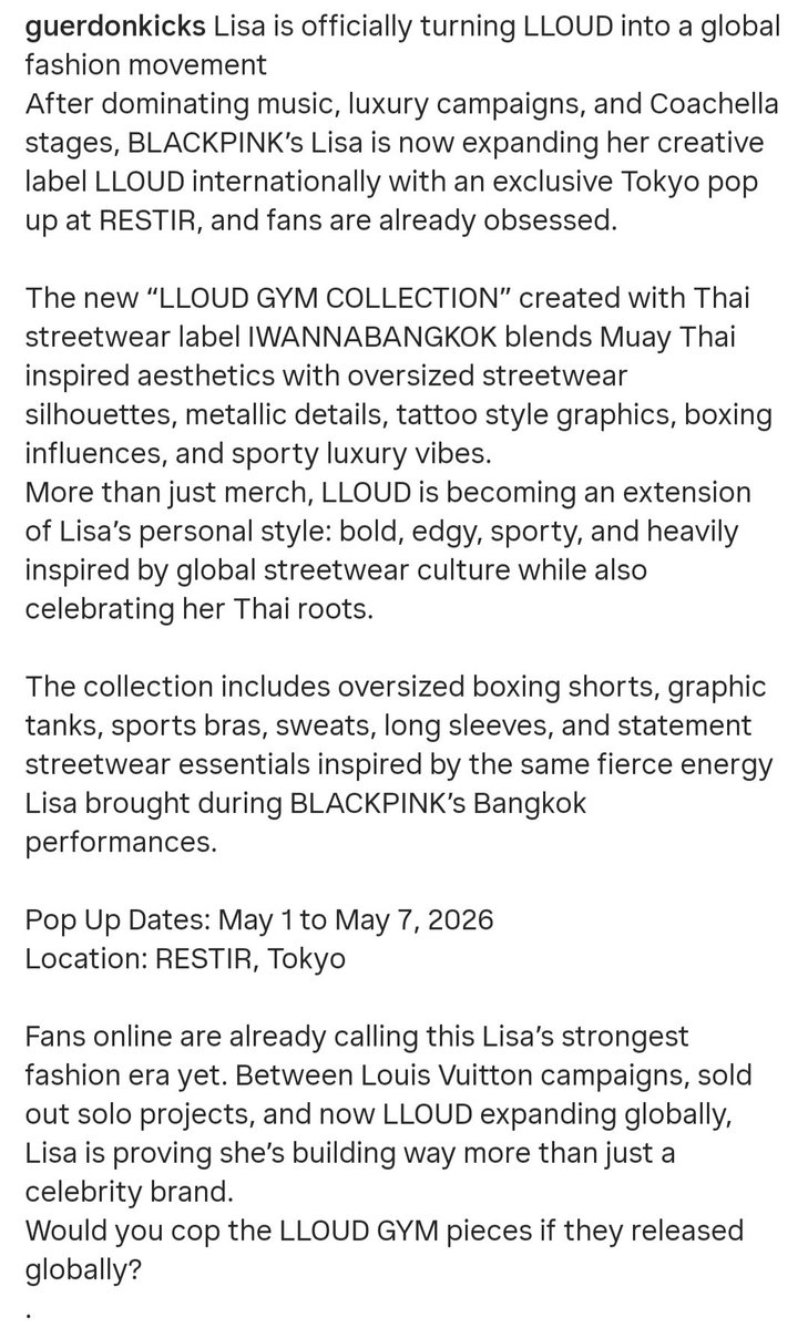 lalisa tweet media