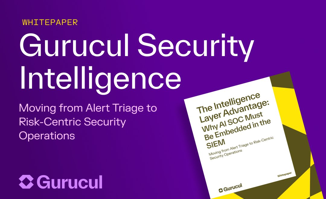 Gurucul's tweet photo. Most AI SOC tools optimize alerts.
Gurucul optimizes security decisions.

Alert-centric AI = summaries + automation
Integrated AI SOC = behavior + risk + attack narratives

Less noise. Faster response. Better intelligence.
https://t.co/iKIMc2CtjX

#CyberSecurity #AISOC #SIEM https://t.co/2pCMqI7SaF