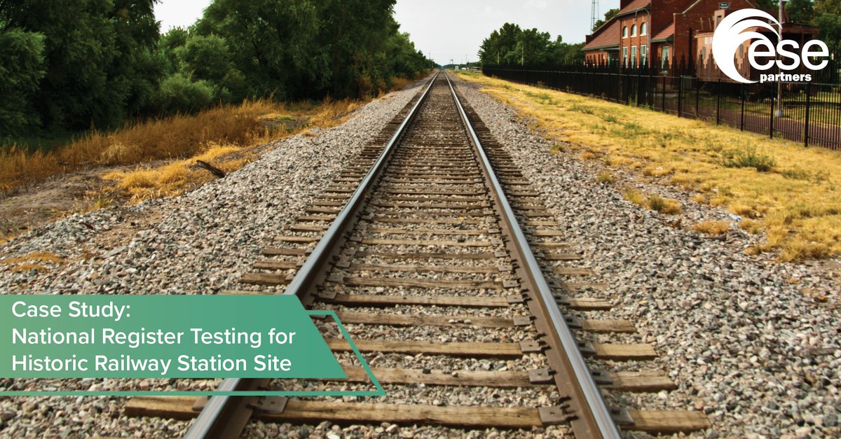 ESEPartners's tweet photo. Preserving history while moving infrastructure forward.

ESE completed NRHP testing at a Texas railway site, using excavation and analysis to evaluate eligibility and guide project planning without impacting protected areas.

Read the full case study here: https://t.co/d17NbXw3Gx https://t.co/XgbOsKB6p2