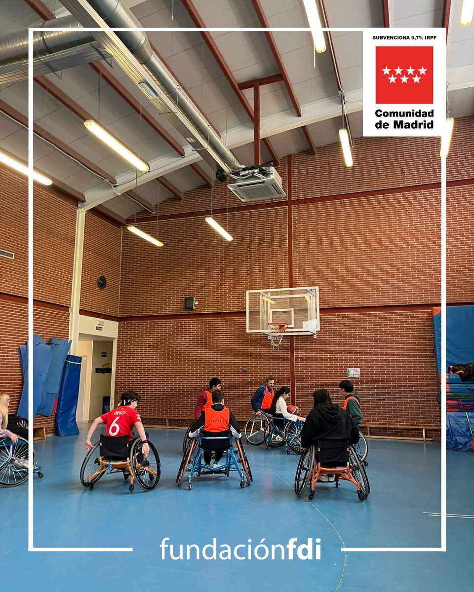 FDIfundacion's tweet photo. Durante el año 2026, Fundación FDI está llevando a cabo el proyecto “DEPORTE INCLUSIVO” en la Comunidad de Madrid, apoyado por la Consejería de Familia, Juventud y Asuntos Sociales, subvencionado con cargo a la convocatoria de 0,7% de IRPF del año 2025. https://t.co/gbzcFMPIPE