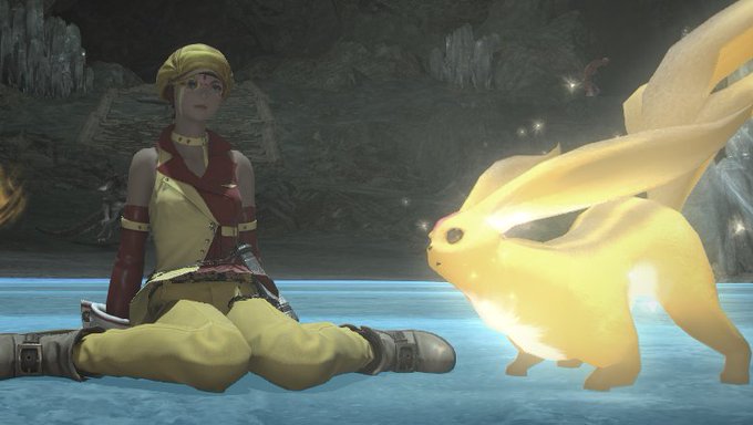 RockingSunset's tweet photo. Me an' Spike the Carbuncle both wish you all a good Tuesday! ;3

#FinalFantasySunset https://t.co/uuXVy9R4Vl