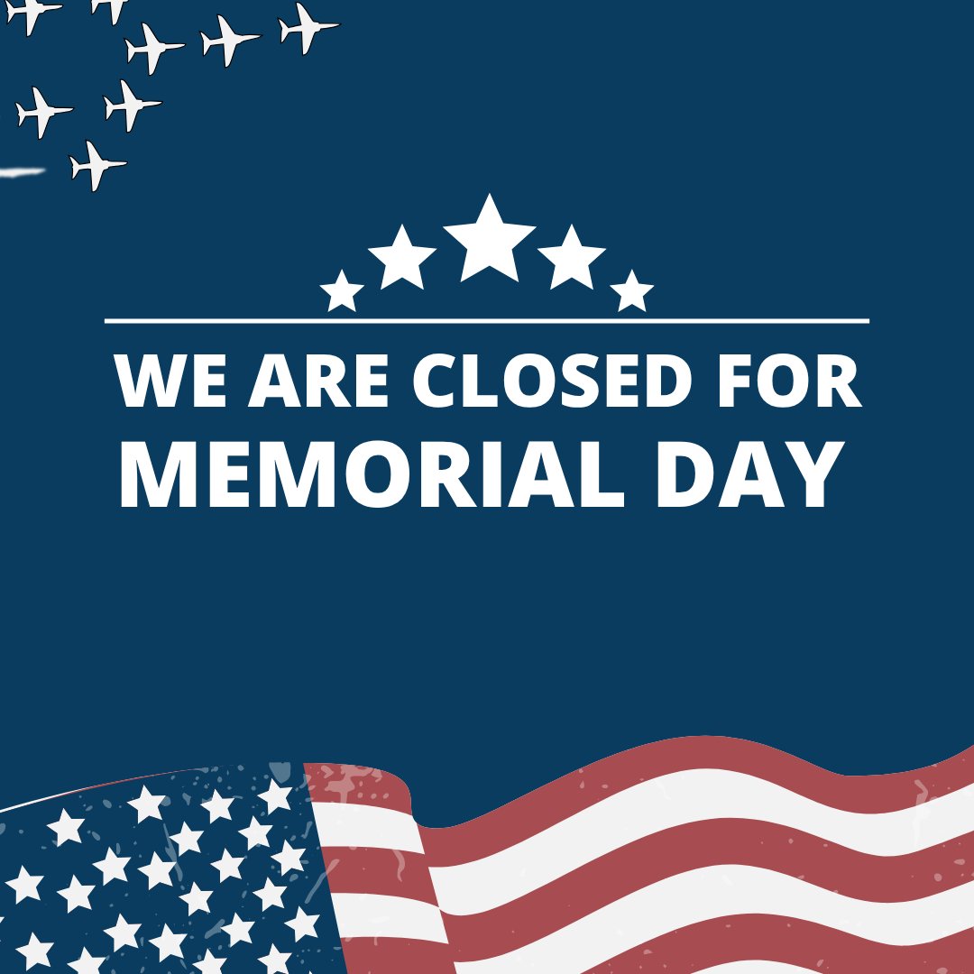 AmericaWorksNJ's tweet photo. America Works of New Jersey is closed on Monday, May 25th in observance of Memorial Day 🇺🇸⭐️ https://t.co/Y3B4lDIrF4
