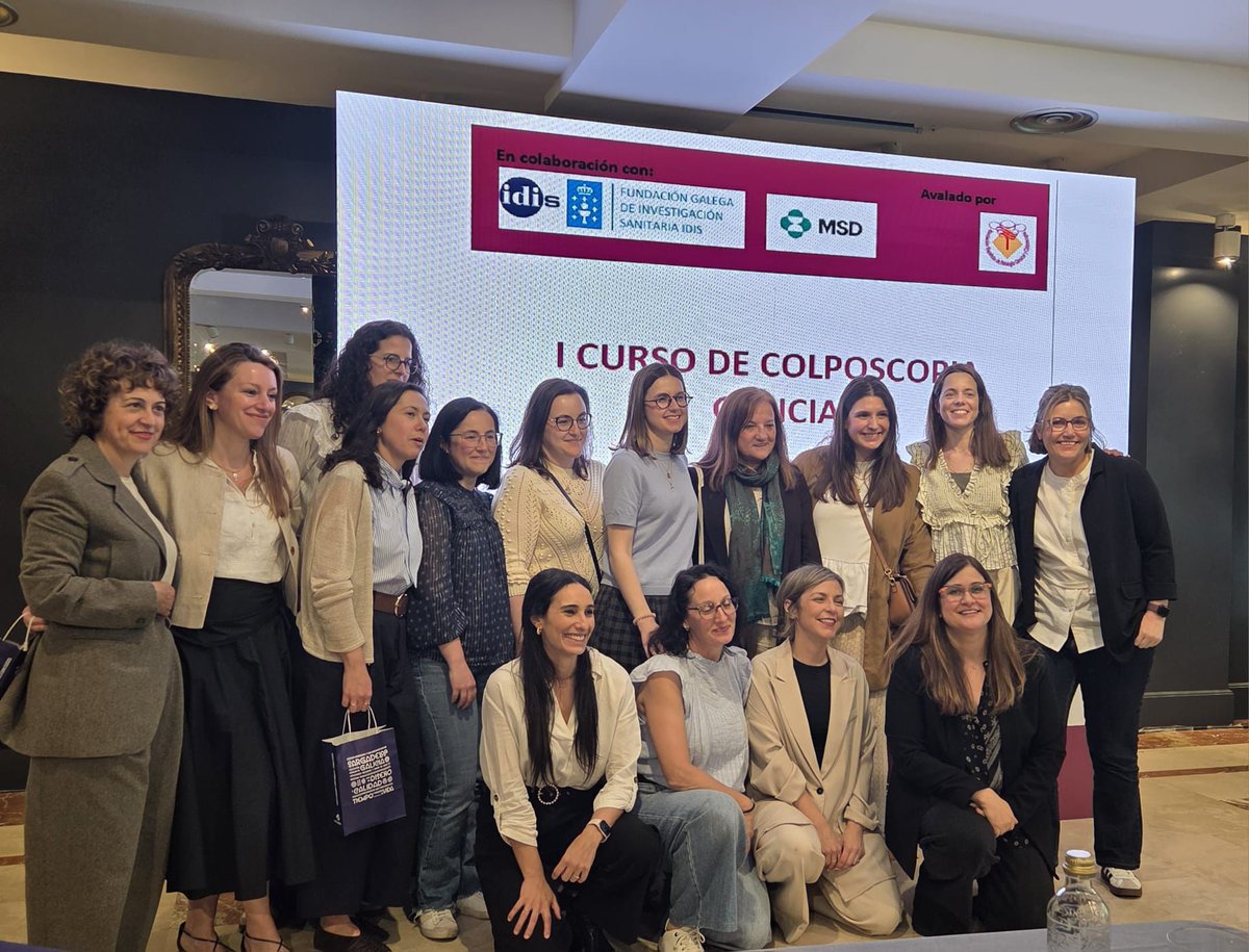 aepccolposcopia's tweet photo. 📍 Galicia

El 8 de mayo se celebró el I Curso de Colposcopia Galicia, avalado por #AEPCC, dirigido a residentes de 3er y 4o año y ginecólogos interesados en patología cervical.

80 asistentes y docentes de distintas áreas sanitarias participaron en esta jornada.💙

#Colposcopia https://t.co/2BYMM0sG9L