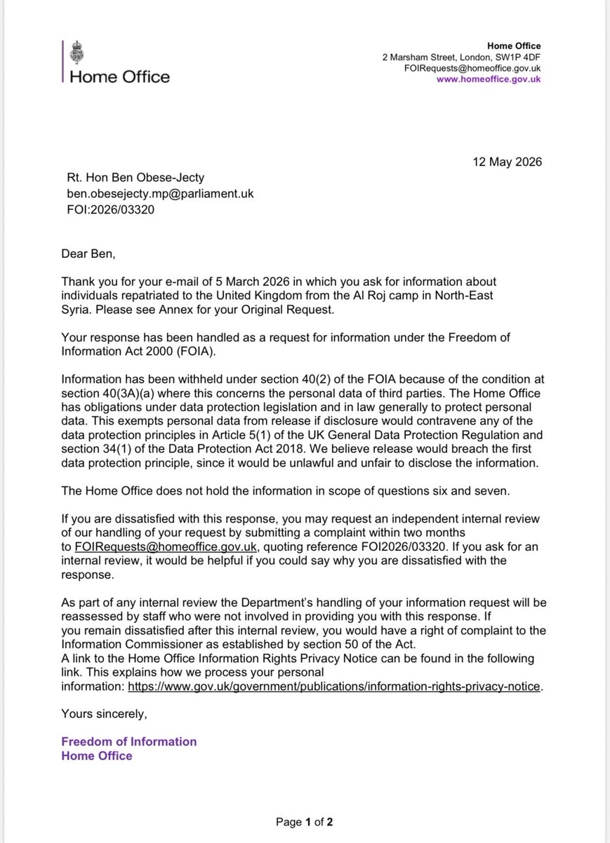 Ben Obese-Jecty MP tweet media