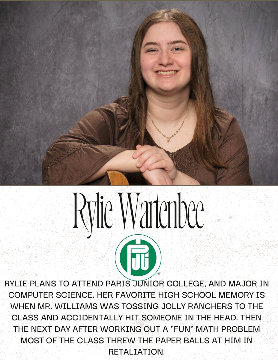 SaltilloISD's tweet photo. Senior Spotlights  https://t.co/27hICq5an7 via @ParentSquare https://t.co/fwZq5oUNu3