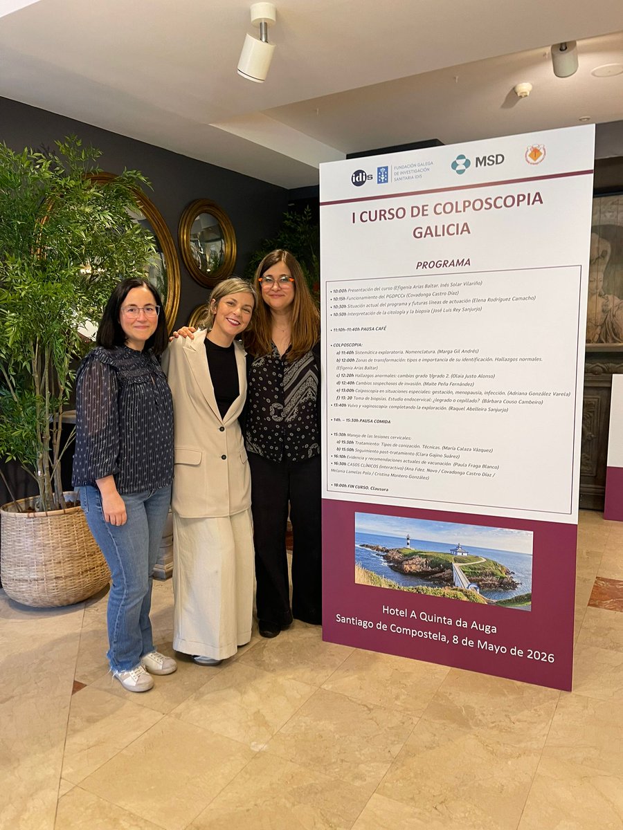 aepccolposcopia's tweet photo. 📍 Galicia

El 8 de mayo se celebró el I Curso de Colposcopia Galicia, avalado por #AEPCC, dirigido a residentes de 3er y 4o año y ginecólogos interesados en patología cervical.

80 asistentes y docentes de distintas áreas sanitarias participaron en esta jornada.💙

#Colposcopia https://t.co/2BYMM0sG9L