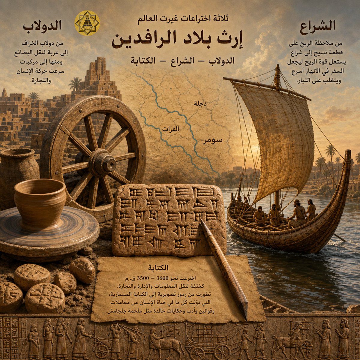 IRAQI Civilization History | تاريخ حضارة العراق tweet media