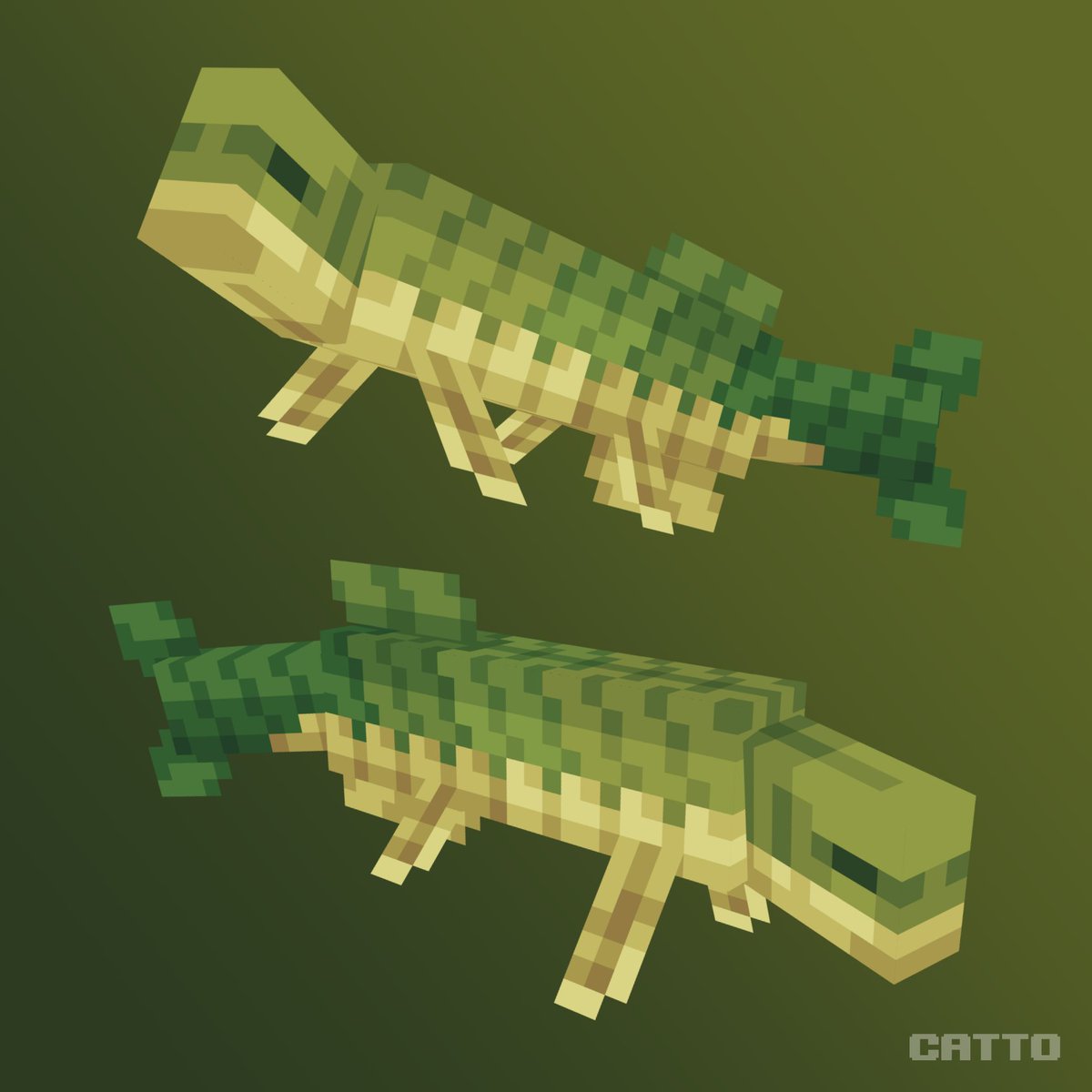 Arapaima.
#CMLcreators #Minecraft #Blockbench #Pixelart #Minecraftart
