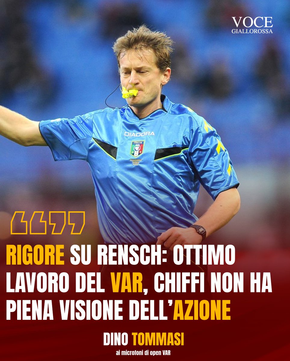 VoceGiallorossa's tweet photo. 🎥Open VAR, Tommasi sulla trattenuta di Britschgi su Rensch: "Ottimo lavoro dei varisti, intervento decisivo per rendere giustizia in campo"
#ASRoma #ParmaRoma #VAR #SerieA #Rensch #OpenVAR
https://t.co/hwqWwD7L5q https://t.co/GITp4IUhS5