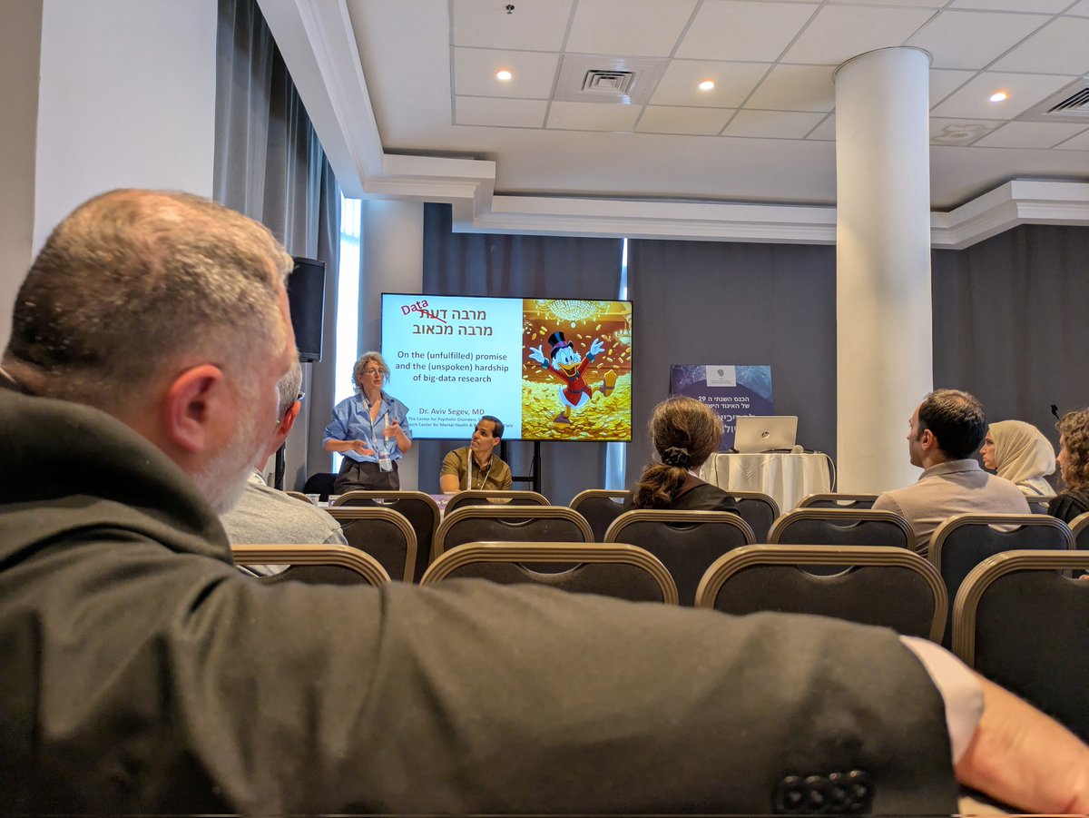 GehaResearch's tweet photo. packed room at the Big Data Research in Clinical Psychiatry session at ISBP moderated by Dr. @Avivsgv and Dr. @noamenkes https://t.co/4F9nZ94BmN