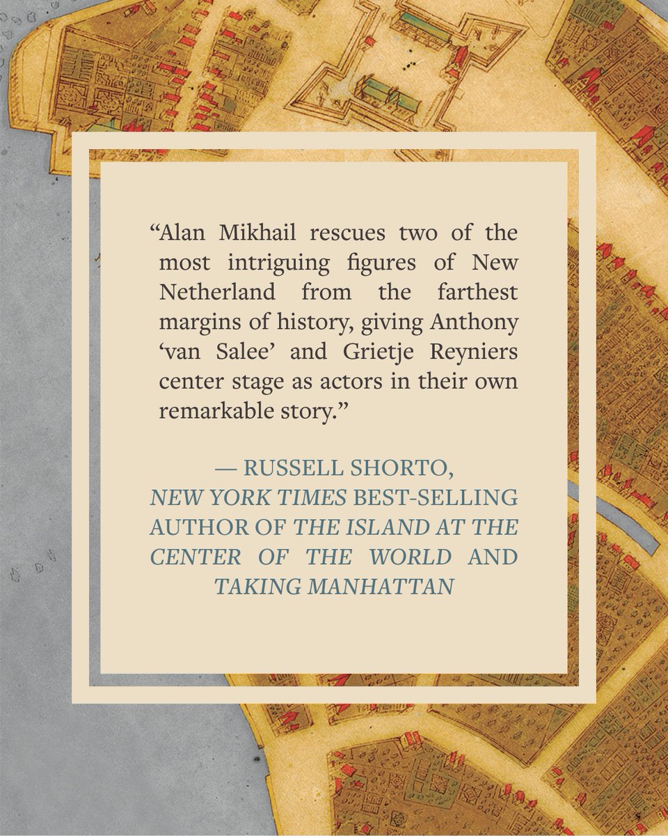 LiverightPub's tweet photo. In stores now: a @lithub "Great Nonfiction Title to Read in May" and @bookculture "Most-Anticipated New Book for May 2026", Alan Mikhail's NEWCOMERS chronicles NYC's origins via a man thought to be a Moroccan Muslim and a German barmaid fleeing poverty: https://t.co/gcvlqKSvgI https://t.co/WHh2NRWOLD