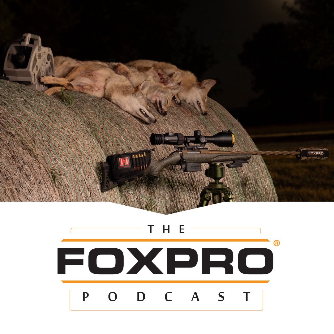 FOXPROInc's tweet photo. New Podcast! On this episode Jon Collins and Torry Cook discuss calling tactics for transient vs resident coyotes. The FOXPRO Podcast can be found on all major podcast platforms. Listen: https://t.co/CcTtnEYZrz https://t.co/xI1RYhQ3Te