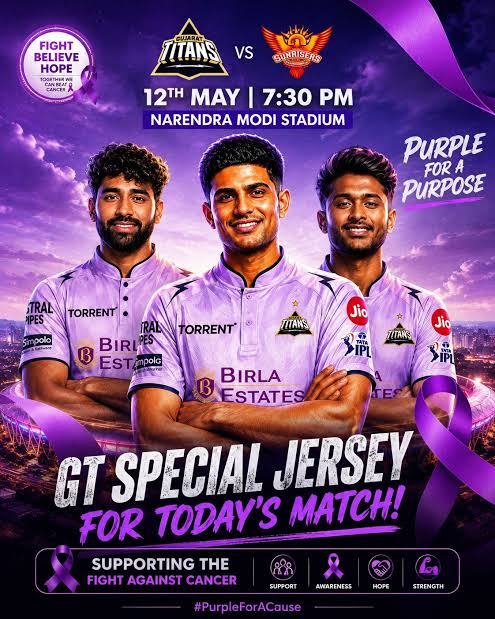 Avacado_Op's tweet photo. More than just a jersey 💜
Gujarat Titans wearing lavender for cancer awareness is a beautiful reminder that sports can inspire hope, strength and humanity beyond the game 🥺
💜💜💜💜💜💜💜💜💜💜💜💜
#GTvsSRH #SRHvsGT #FightAgainstCancer https://t.co/xbRMclsoex