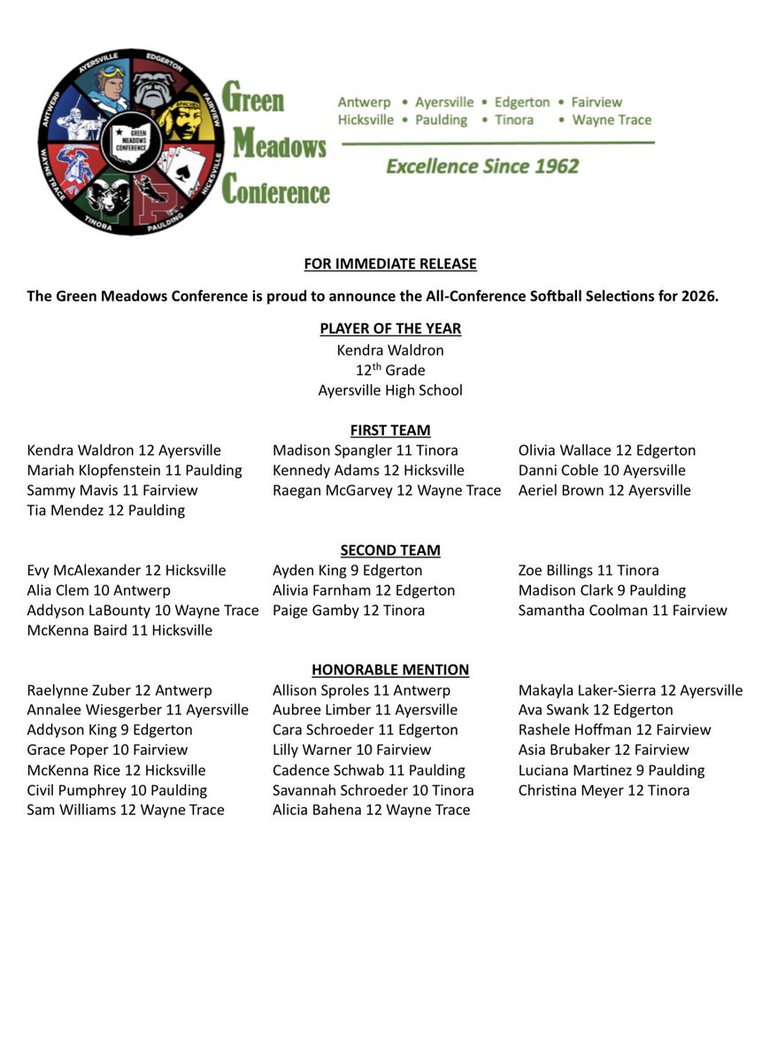 sports_nwo's tweet photo. Congratulations to the all GMC baseball and softball teams ⚾️🥎! https://t.co/JaSF87FQa8
