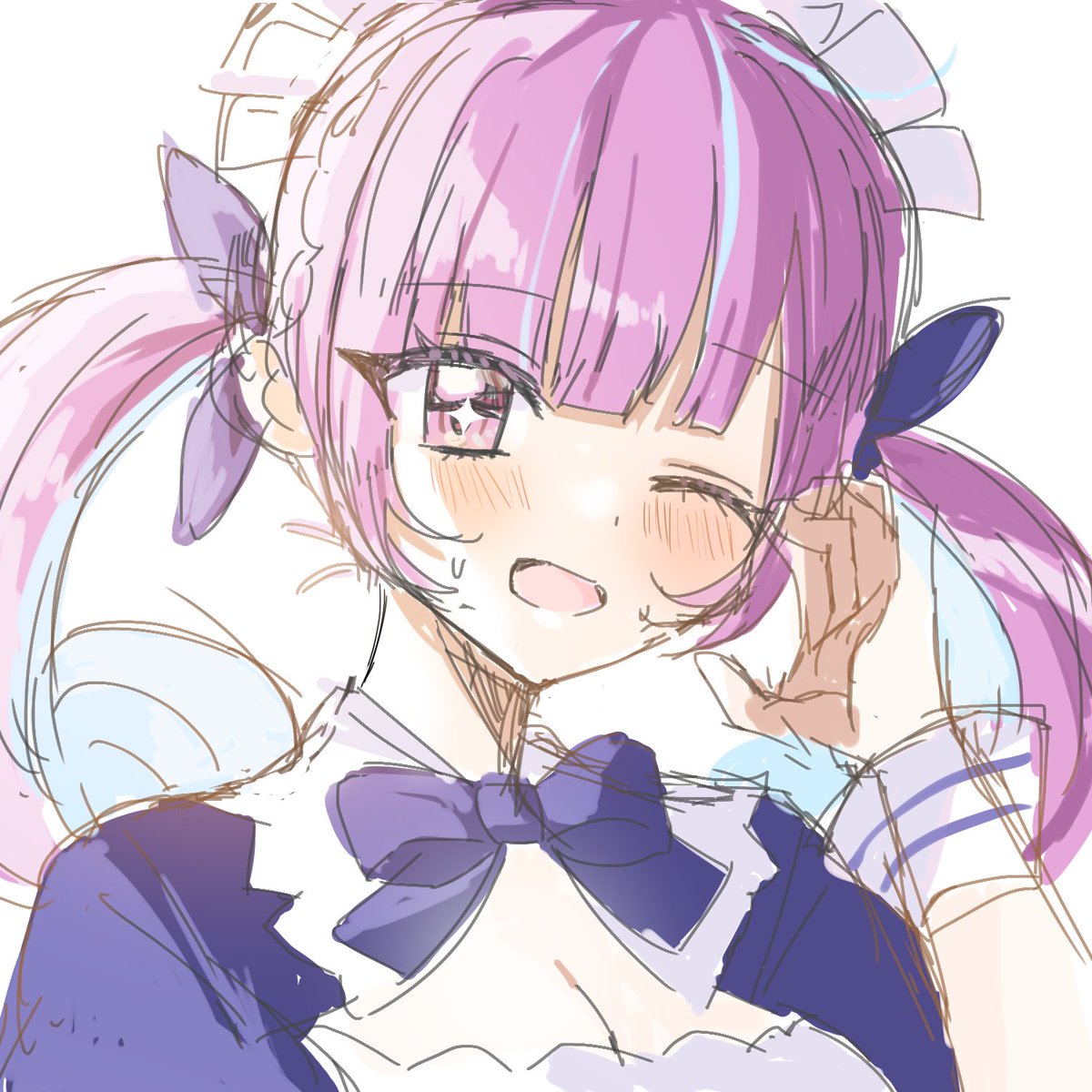 軽く書いたつもりが結構いい感じにかけた
#あくあーと