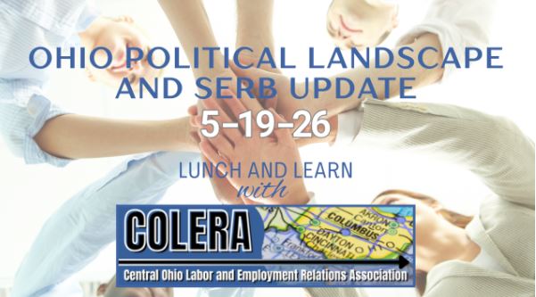 LERassn's tweet photo. COLERA presents: Ohio Political landscape and SERB Update on May 19th from 11:30 a.m. - 4 p.m. in Columbus, OH. https://t.co/2k4mSEmNtI 
#LERA #LERANews #ChapterEvents https://t.co/plwmJfF1mz