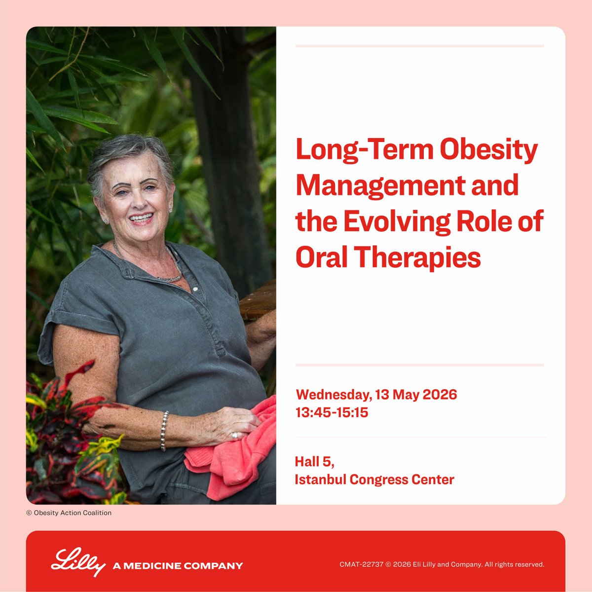LillyMedical's tweet photo. Join Lilly Medical special sessions at #ECO2026 in Istanbul on May 13th &amp; 14th, featuring leading experts discussing long-term weight management.  
 
Learn more: https://t.co/ubXBoCwELw https://t.co/x0QSCRKBFi