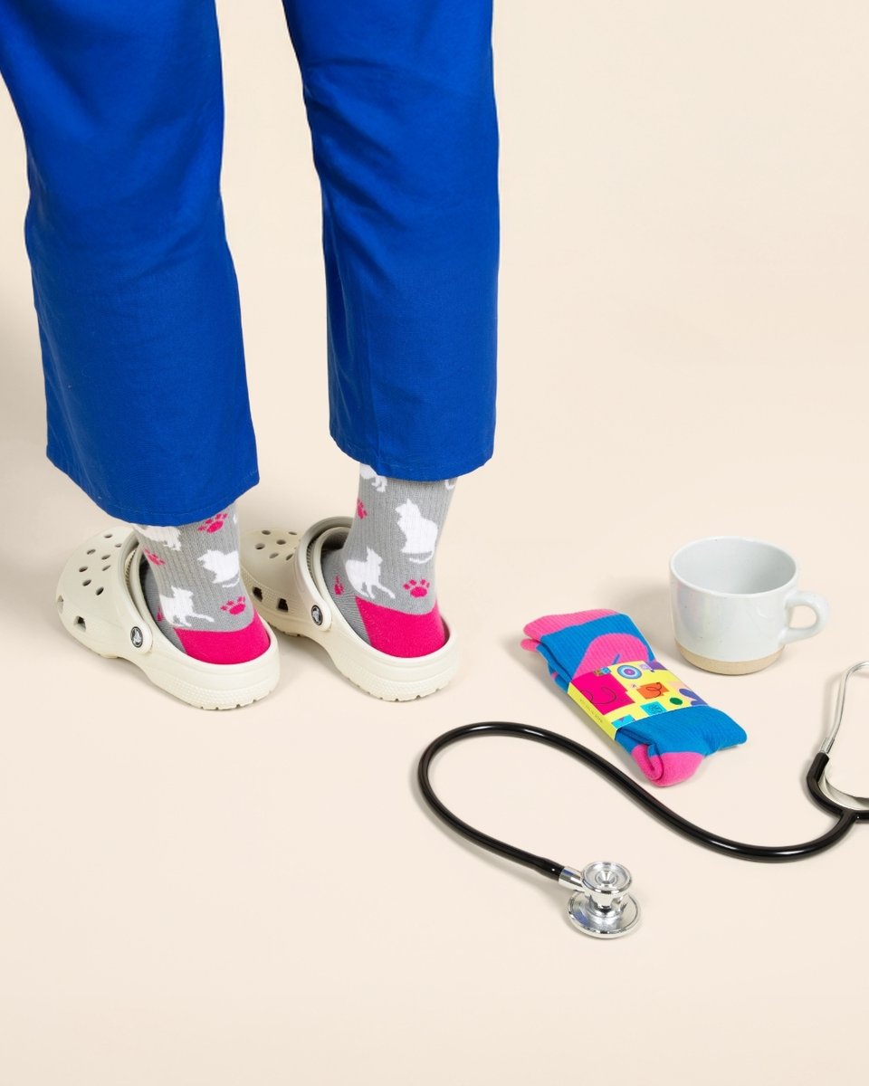 SockClub's tweet photo. Happy International Nurses Day. 12-hour shifts on their feet. They deserve the best socks in the building. 🩺 https://t.co/YPjJTvsLqh
