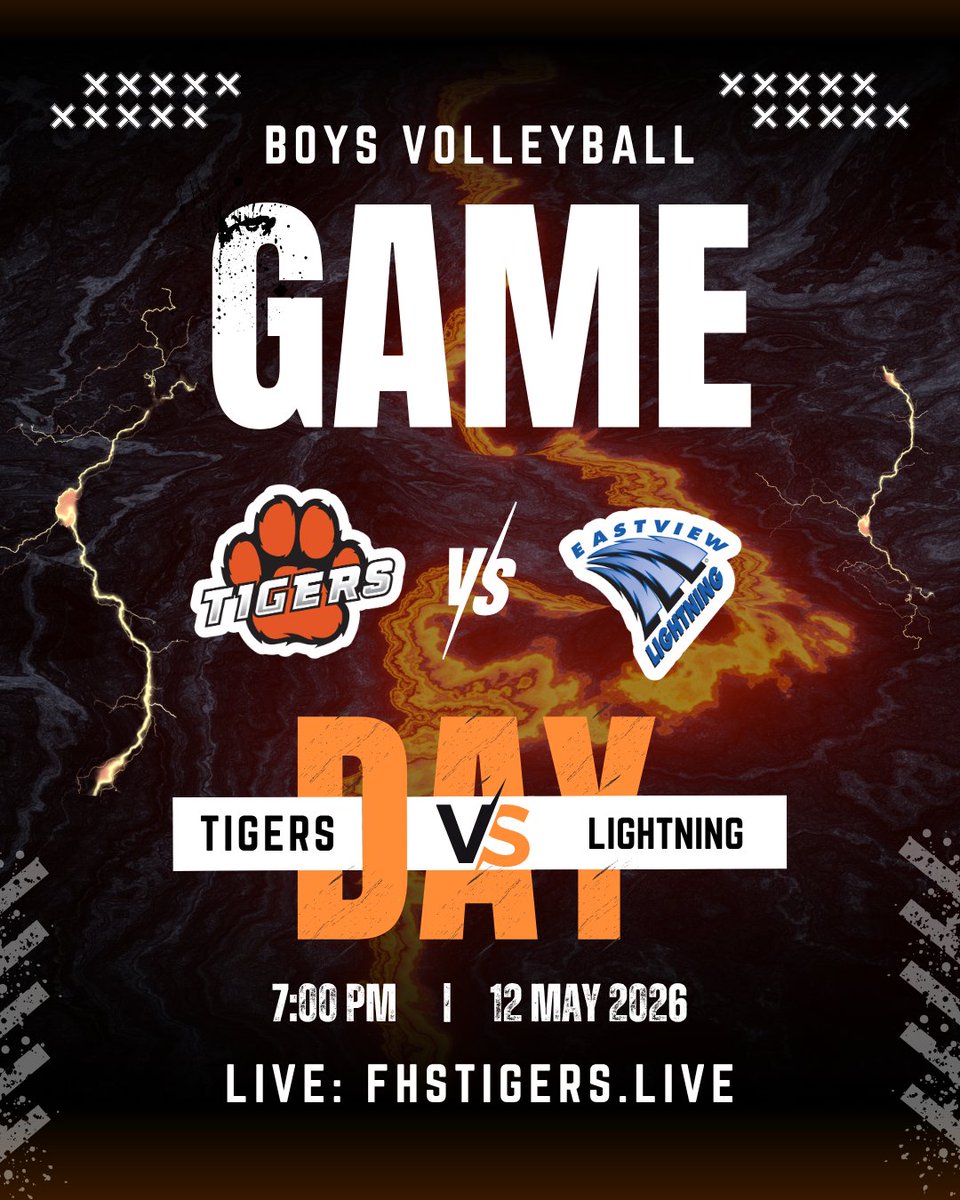 FHSTigersLive's tweet photo. Volleyball tonight at 7 PM 🏐 @TigerBoysVB vs @evbvbc. Catch it live: https://t.co/E2ZPX0Watx

#FarmingtonTigers #MNHighSchool #Volleybal https://t.co/IG3kGLnuUX