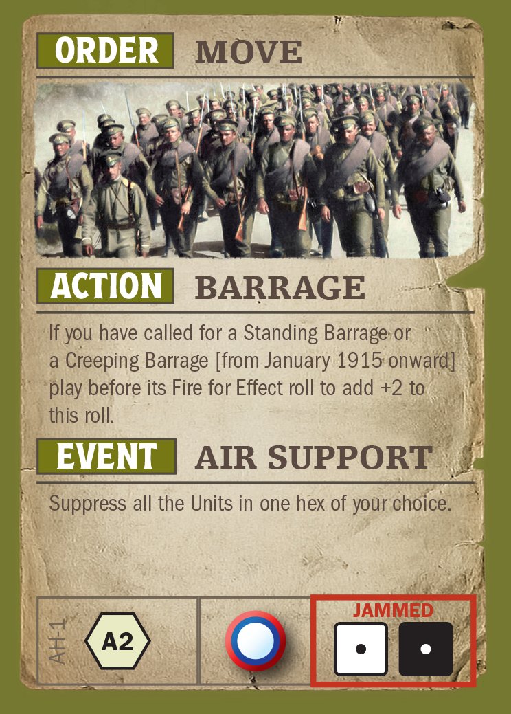 PascalToupy's tweet photo. Artist Ken Smith and Hexasim are currently doing some research on the fonts for the cards (GREAT WAR COMMANDER Eastern Front). 
You  might not have noticed it, but each nation's Fate cards in GWC use a  different font. Each font is linked to this very time period and nation. https://t.co/QKEgVBRczR