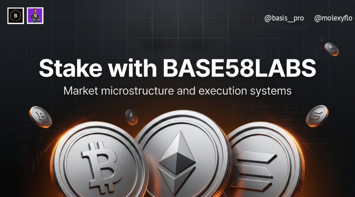 molexyflo's tweet photo. Been wondering if there's a smarter way to stake?
Well yes
@basis__pro just answered that, BTC, ETH, SOL & PAXG staking live now at https://t.co/Dd1a4M3lUI
Built by @base58labs_
#BASISpro #BASIS #CryptoStaking #BASISStaking #PAXGold https://t.co/2BWgQWUvbu