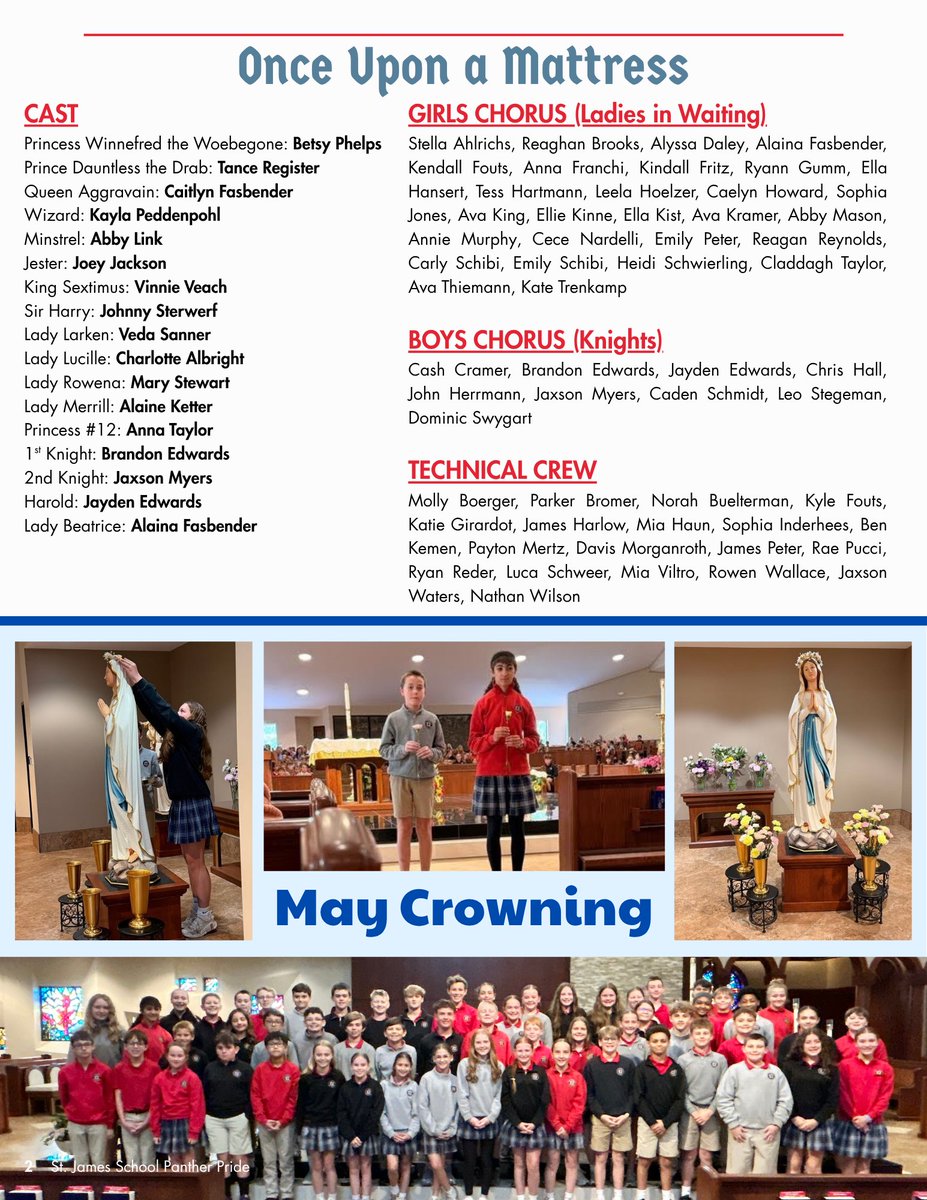 StJamesWO's tweet photo. So much is happening at St. James!  Check it all out in this edition of the Panther Pride!  

https://t.co/WsgxSPbi9f https://t.co/clgjpTOLEI
