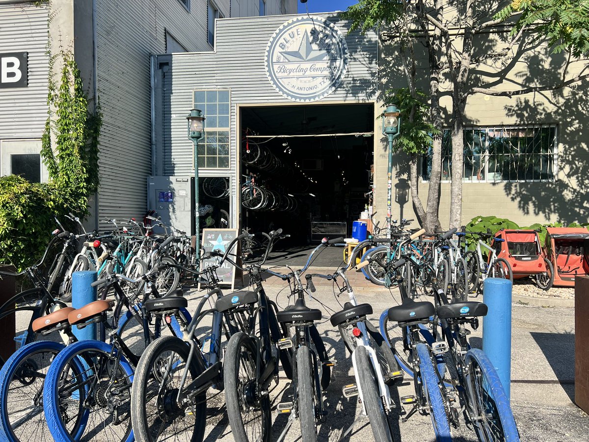 BlueStarComplex's tweet photo. It’s Bicycle Week! Get your fave riding buddies, go for a ride &amp; come by Blue Star Bike Shop for all your sales &amp; service needs! E-bikes are also available for rental. They’re open Monday - Saturday, 8am - 6pm &amp; Sunday, 8am - 5pm! 🌞🚴 https://t.co/kPr0Qtr21V