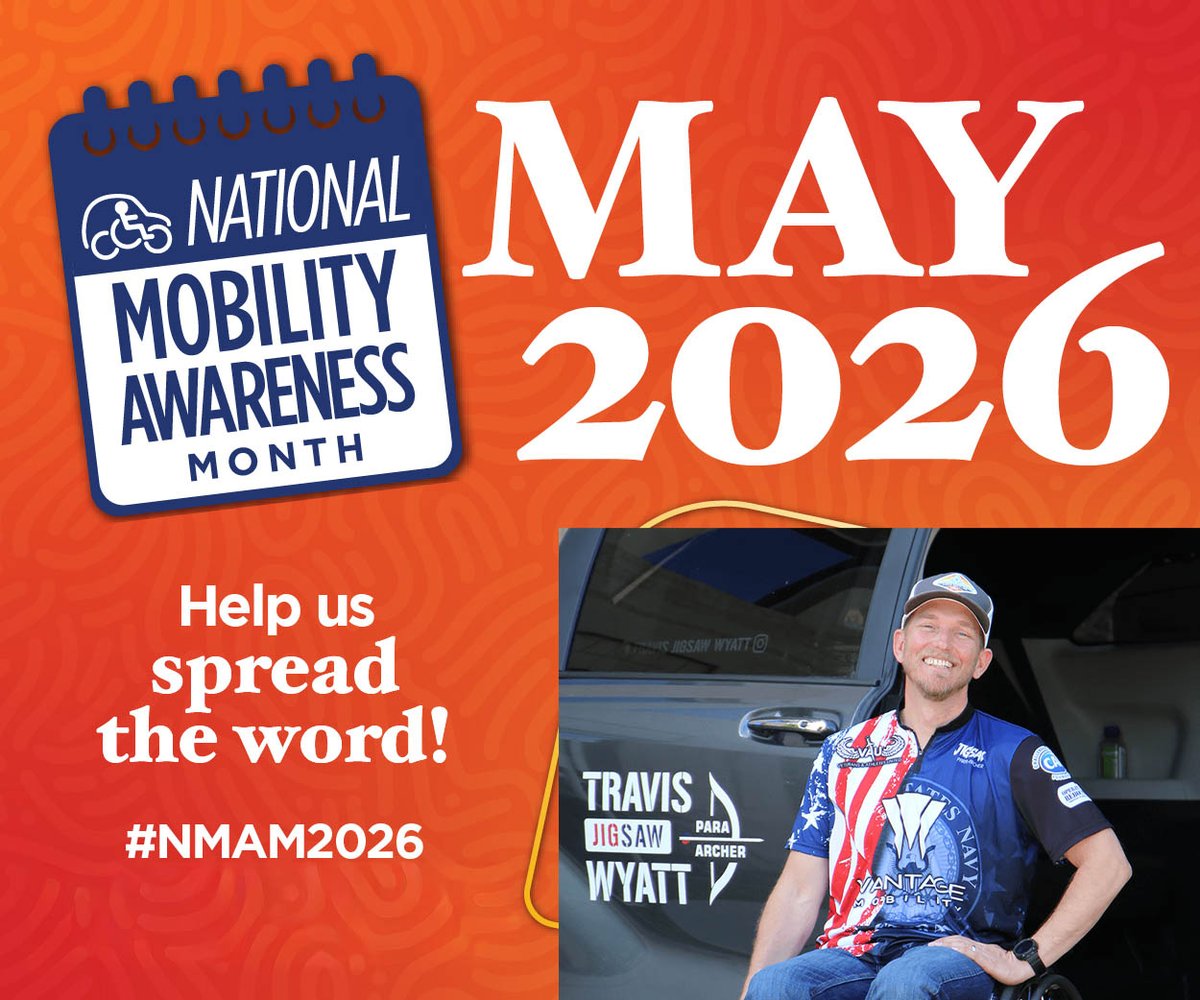 VantageMobility's tweet photo. Join Vantage Mobility in celebrating National Mobility Awareness Month!

We’re proud to help empower independence through wheelchair accessible vehicles and adaptive mobility solutions designed to create freedom, accessibility, and confidence for everyday life. https://t.co/GUCEa4NuYv