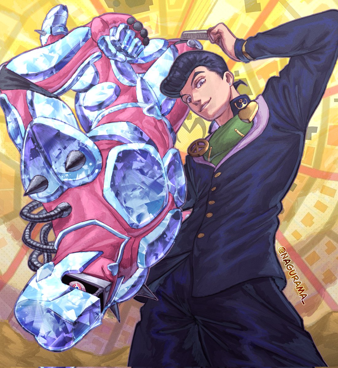 nagurama_'s tweet photo. Josuke Higashikata Fanart
#diamondisunbreakable #jojosbezarreadventure #fanart #digitaldraw #digitalart https://t.co/5h9vAuFqW7
