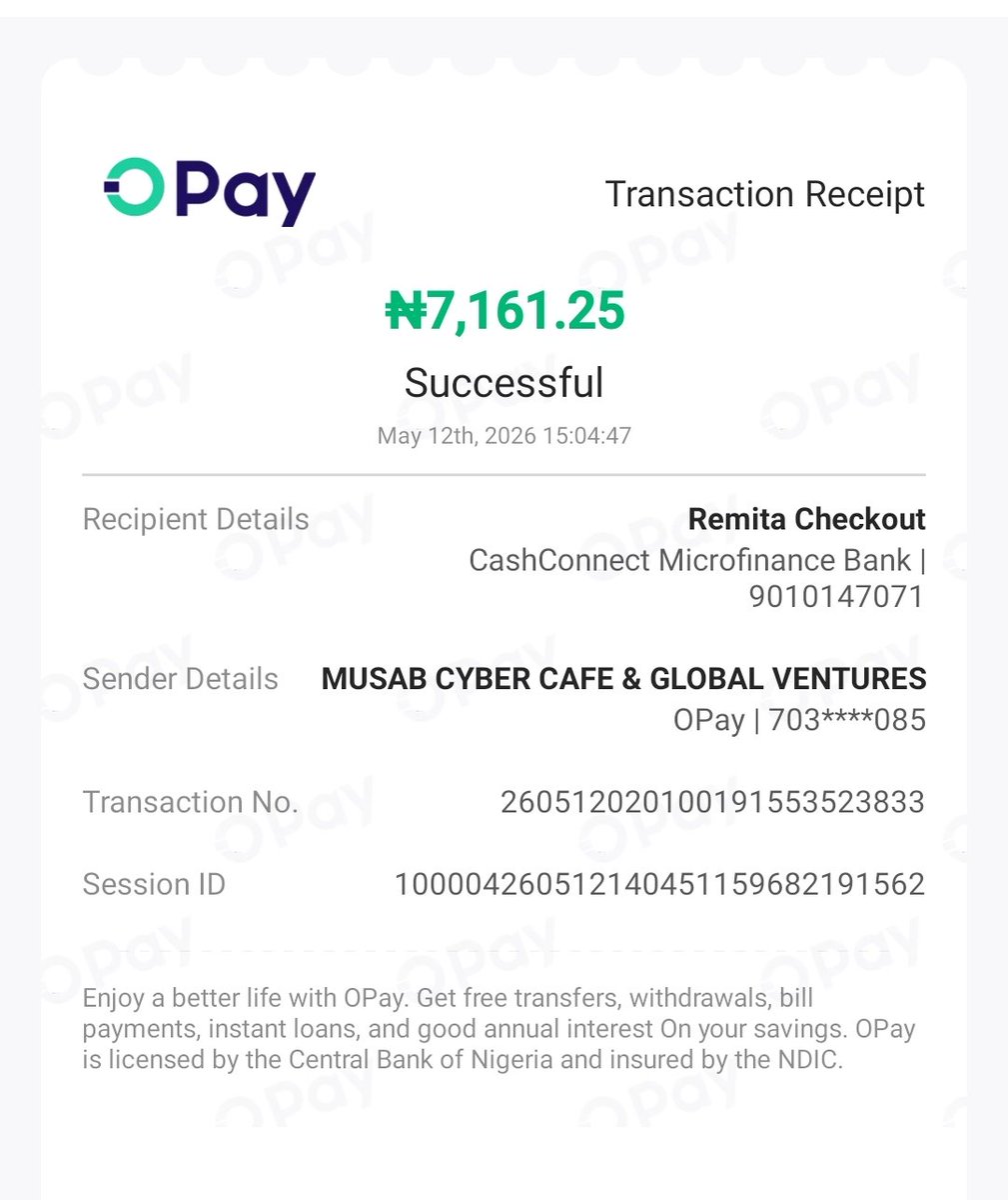 musabsumar's tweet photo. @RemitaNET I make remita payment, bank debit my money, remita not process the payment. RRR 3314-6540-8717 https://t.co/25QZCXQr8t