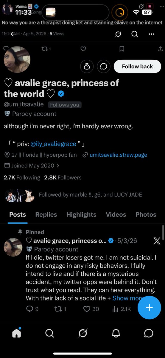 probablynotmaya's tweet photo. omg she follows me #stopthat https://t.co/dFWXr5pwsp