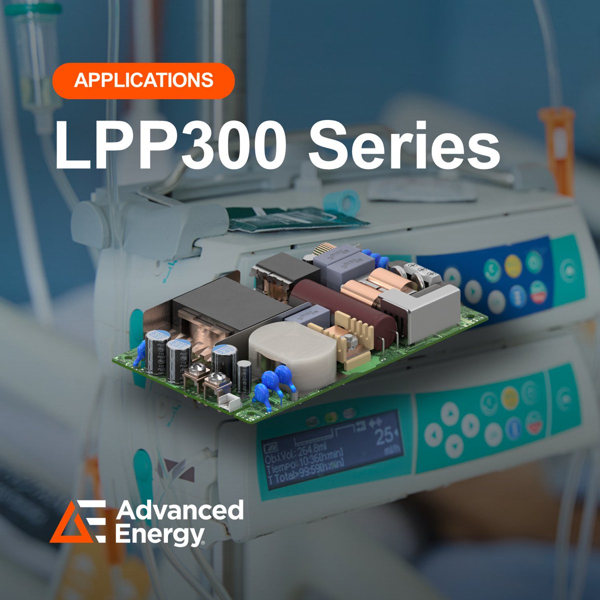 AdvEnergy's tweet photo. Compact medical and industrial devices need reliable power, Class-B EMI, and Type BF leakage current ratings.
 
AE’s LPP300has applications in patient monitors, infusion pumps, and industrial displays. Learn more here: https://t.co/QRlHOqLn4C https://t.co/fEPhY5Fr59