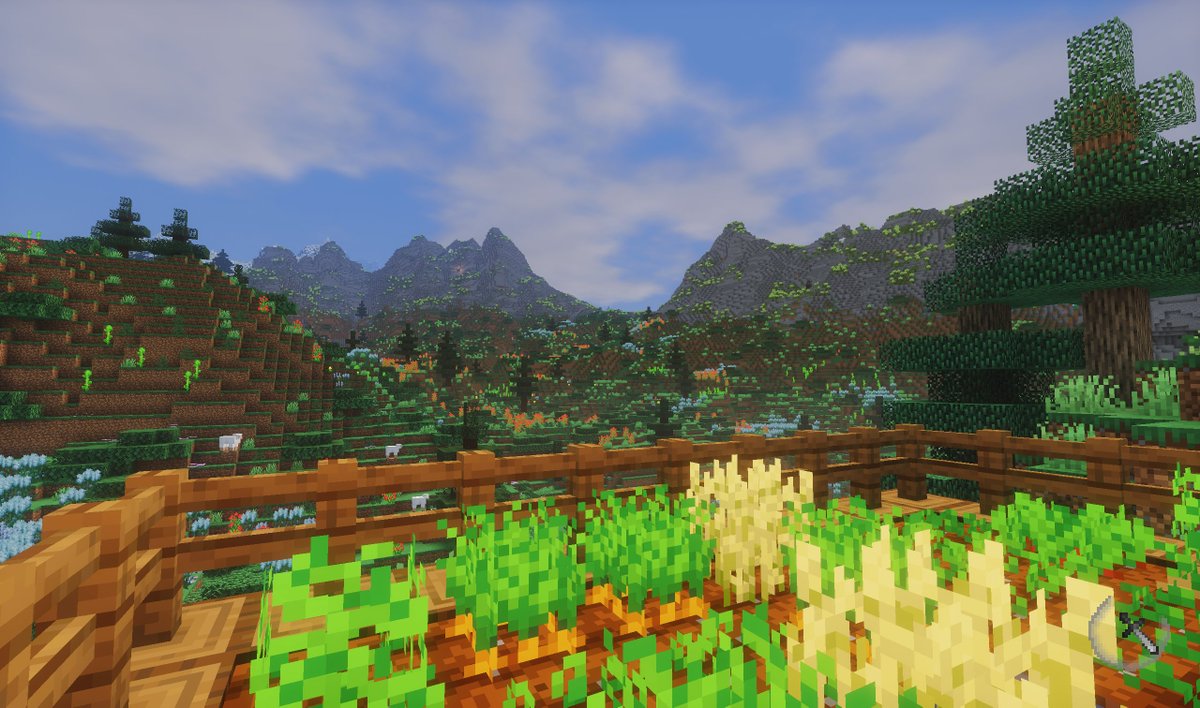 TeaganThyme's tweet photo. Minecraft screenshot redraws! 🌲🌄 https://t.co/85yogtCSqY