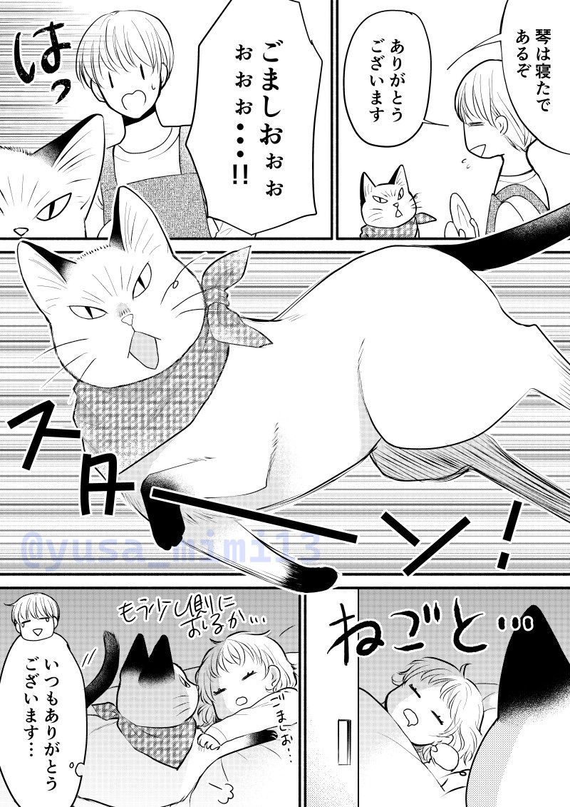 「寝言にも付き合うベビーシッター猫」

明日木曜午後にお知らせがあります!🐈

#うちのごましおさんは完璧すぎる
電子単行本配信中🐈 