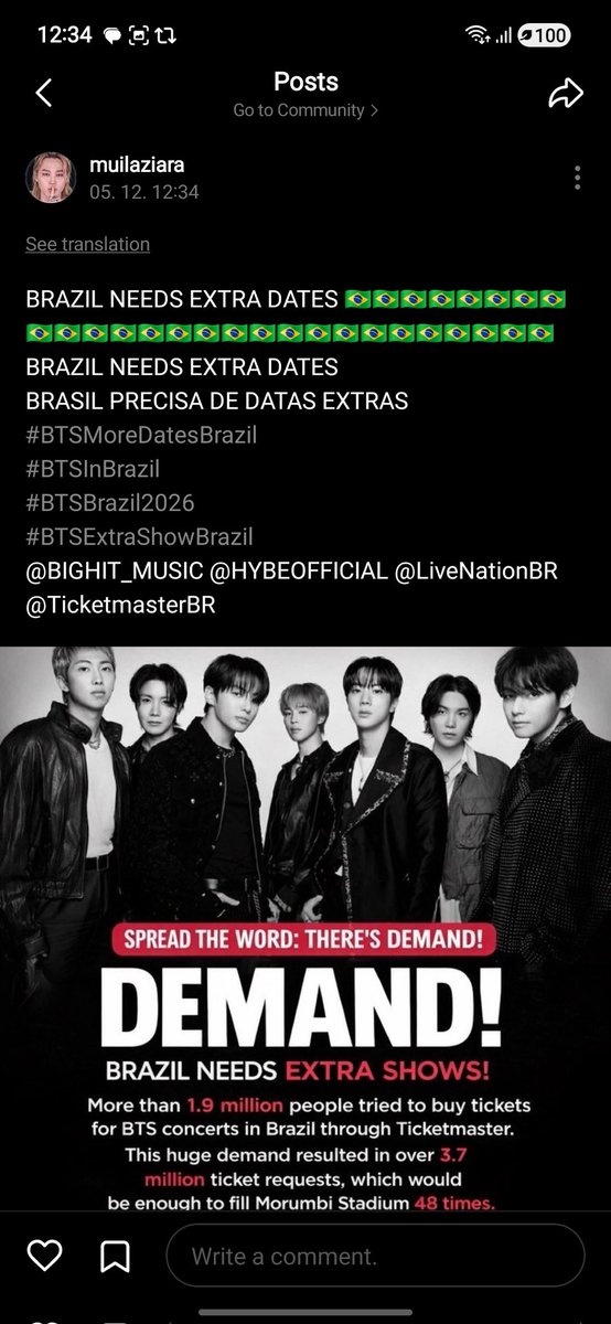 mulaziera's tweet photo. Na ativa no weverse.
BRAZIL NEEDS EXTRA DATES 🇧🇷🇧🇷🇧🇷🇧🇷🇧🇷🇧🇷🇧🇷🇧🇷🇧🇷🇧🇷🇧🇷🇧🇷🇧🇷🇧🇷🇧🇷🇧🇷🇧🇷🇧🇷🇧🇷🇧🇷🇧🇷🇧🇷🇧🇷🇧🇷
BRAZIL NEEDS EXTRA DATES 
BRASIL PRECISA DE DATAS EXTRAS #BTSMoreDatesBrazil 
#BTSInBrazil 
#BTSBrazil2026 
#BTSExtraShowBrazil
@BIGHIT_MUSIC @HYBEOFFICIAL @LiveNationBR @TicketmasterBR https://t.co/ZRT3nHJgK2
