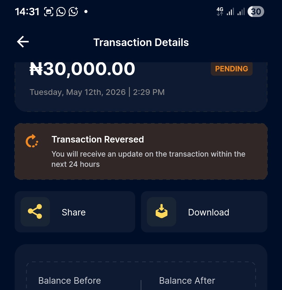 enny_cyril's tweet photo. @moniepointng The two transactions I did today has been pending, kindly reverse or resolve this immediately. https://t.co/adfYlYMzlX