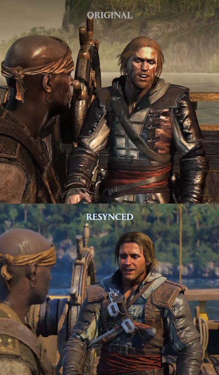 Gremio_Sombras's tweet photo. Comparativa de Assassin’s Creed Black Flag (juego original) 🆚 Assassin’s Creed Black Flag Resynced
#AssassinsCreed #BlackFlag #BlackFlagResynced #Comparativa #Gaming #AC #Videojuegos #Ubisoft #Piratas #PS5 #Xbox #PC #gamingcomunity https://t.co/Mn9Fi185AS