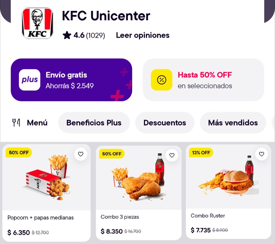 ahorrotwit's tweet photo. 🍗🔥 KFC HOT WEEK 🔥🍗
💥 50% OFF en Combo 3 piezas
💲 Precio final: $8350
🚚 ¡Envío GRATIS con Plus!
⏳ Solo hasta mañana… ¡corré que vuela! 🏃💨
🔗 https://t.co/P6DOLiv9B7 https://t.co/JbQrowhjJN