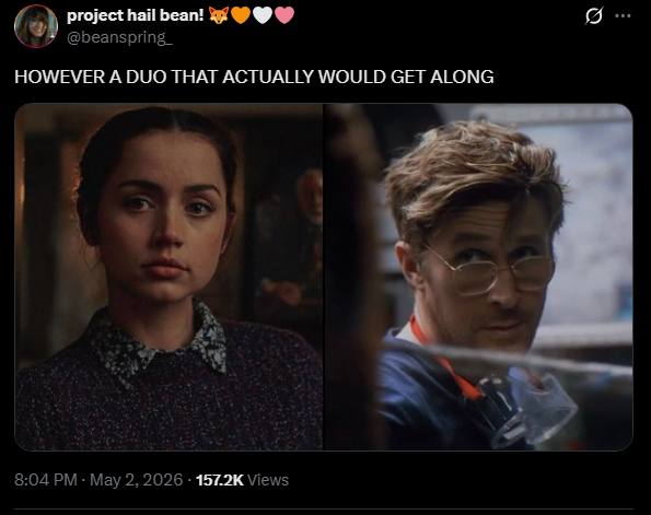 project hail bean! 🦊🧡🤍🩷 tweet media