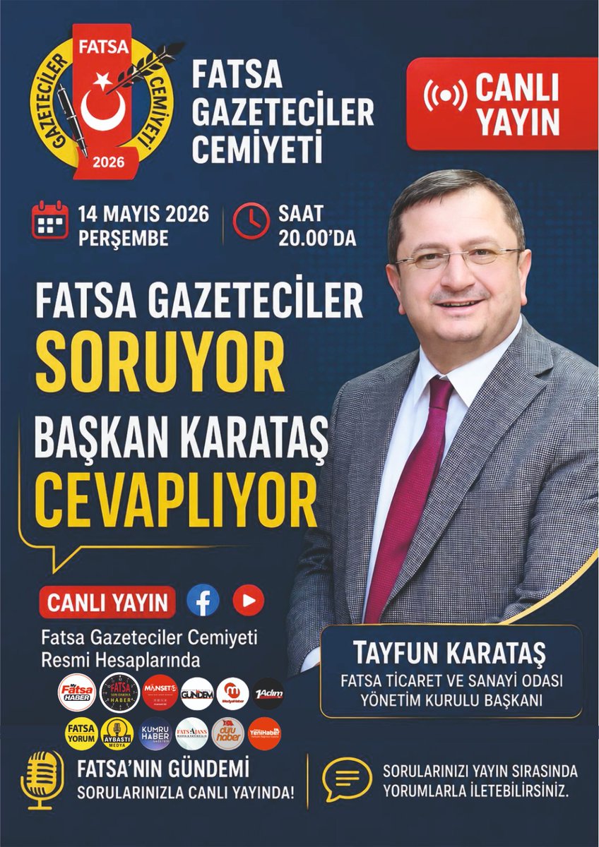 Fatsa Ticaret ve Sanayi Odası tweet media