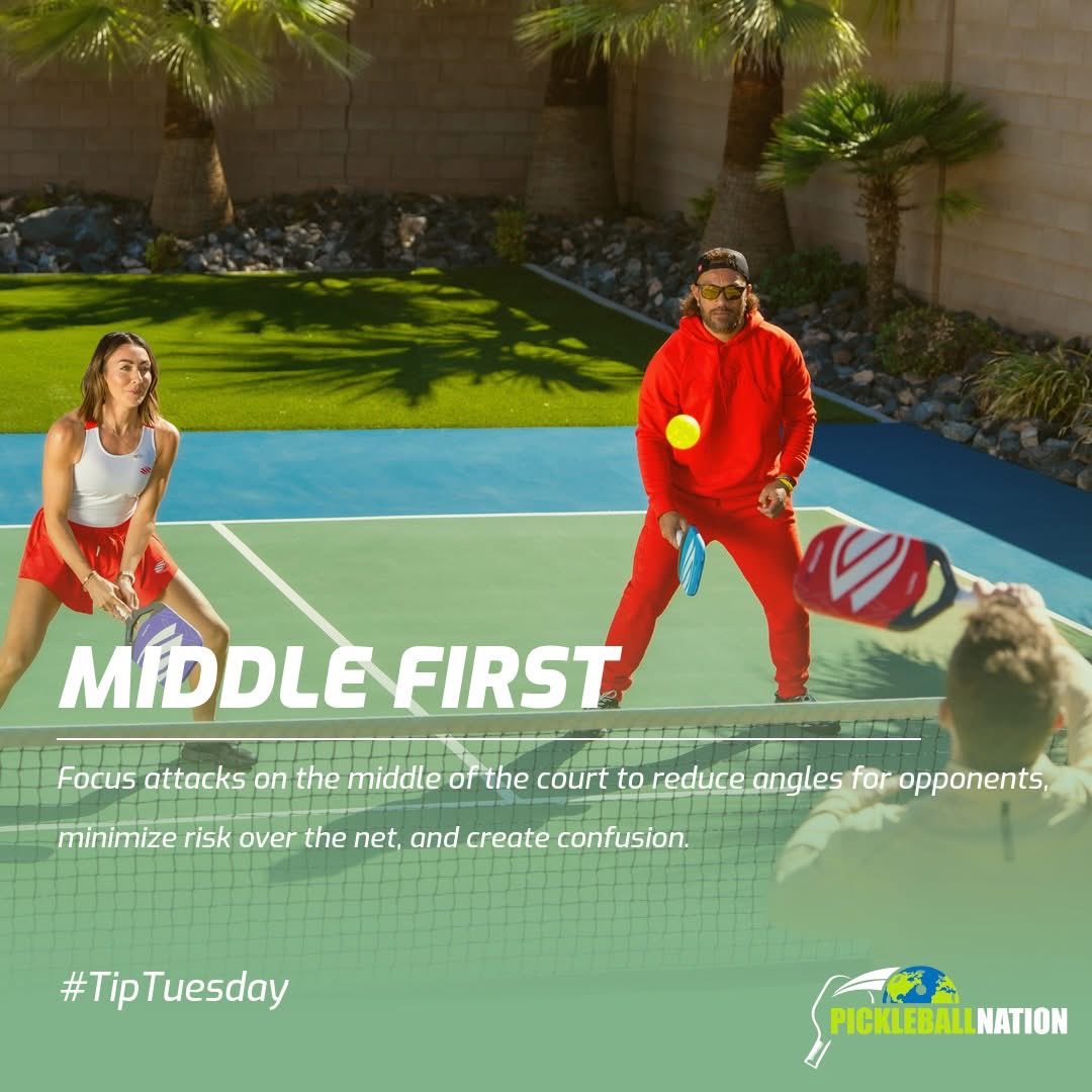 PickleballNat's tweet photo. Maybe Malcolm was onto something with the middle🤔

 #PickleballNation #pickleballtips #TipTuesday https://t.co/KS3TWMxuhx